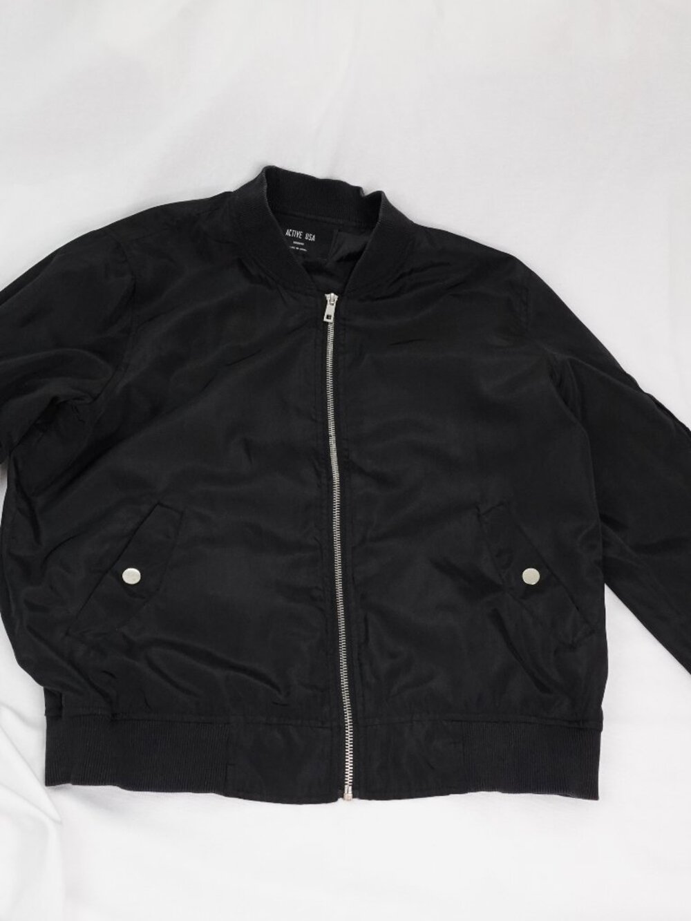 BLACK BOMBER JACKET
